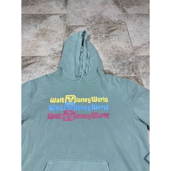 Disney Parks Walt Disney World Unisex Light Green Classic Hoodie Large - Picture 2 of 13